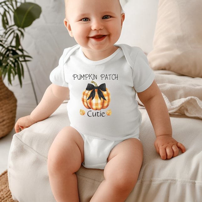 Coquette Pumpkin Patch Cutie Baby Bodysuit,  Baby Bodysuit (Creator Uploaded)