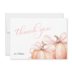 Coquette Pumpkin Pink Bow Baby Shower
