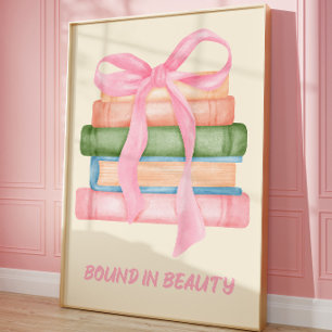 Coquette Reading Aesthetic Wall Art