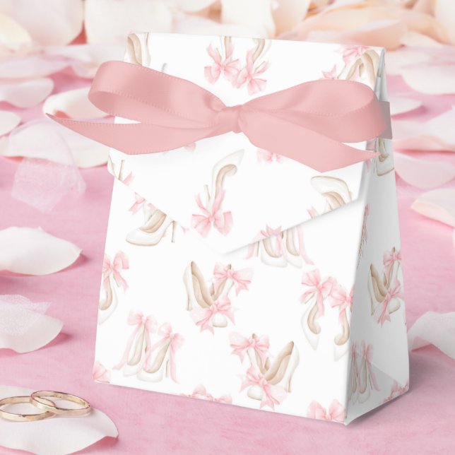 Coquette Shoes Pattern  Favor Boxes (Wedding)