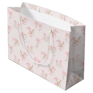 Coquette Shoes Pattern  Large Gift Bag