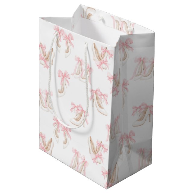 Coquette Shoes Pattern  Medium Gift Bag (Back Angled)