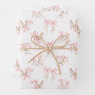 Coquette Shoes Pattern Wrapping Paper Sheets