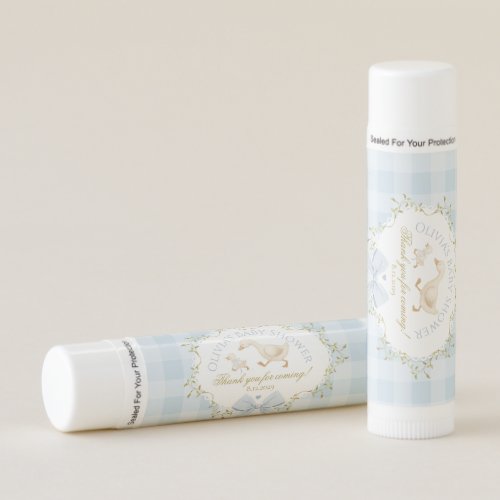 Coquette Silly Goose Blue Gingham Baby Shower