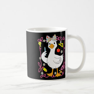 Coquette Silly Goose Teacher Retro Preppy Back To Coffee Mug