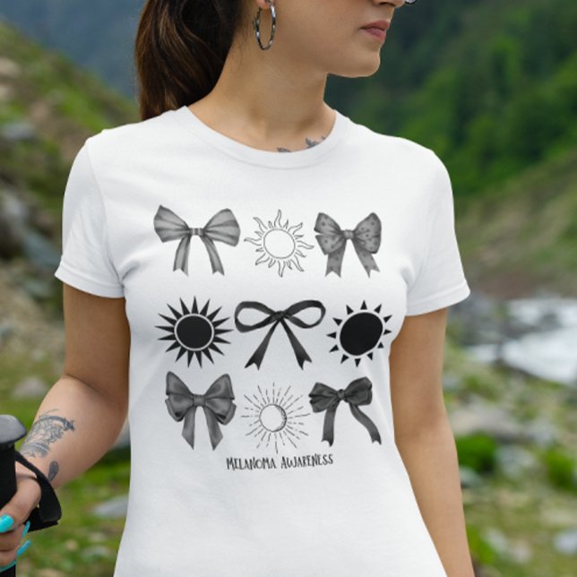 Coquette Skin Cancer and Melanoma awareness  T-Shirt (Creator Uploaded)