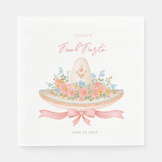 Coquette  SombreroFinal Fiesta Margarita Napkins (Front)