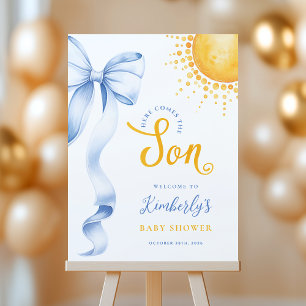 Coquette Sun Baby Shower Welcome Sign