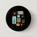 Coquette Tis The Season Christmas Santa Nk Preppy  Button