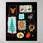 Coquette Tis The Season Christmas Santa Nk Preppy  Poster