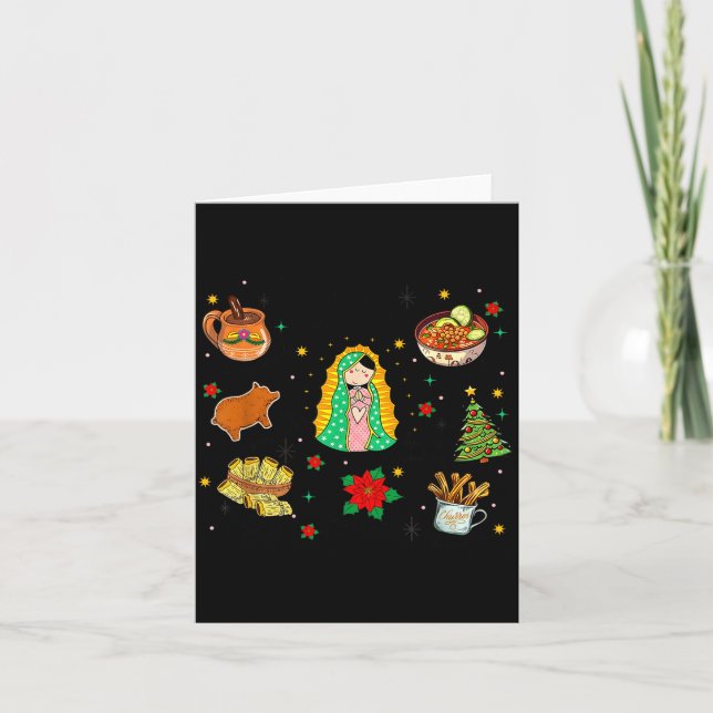 Coquette Tis The Season Mexican Christmas Spanish  Card (Front)