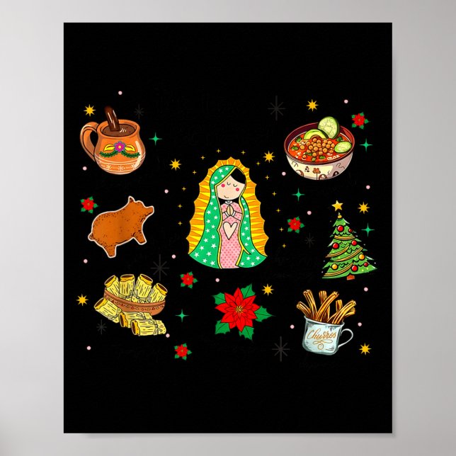 Coquette Tis The Season Mexican Christmas Spanish  Poster (Front)