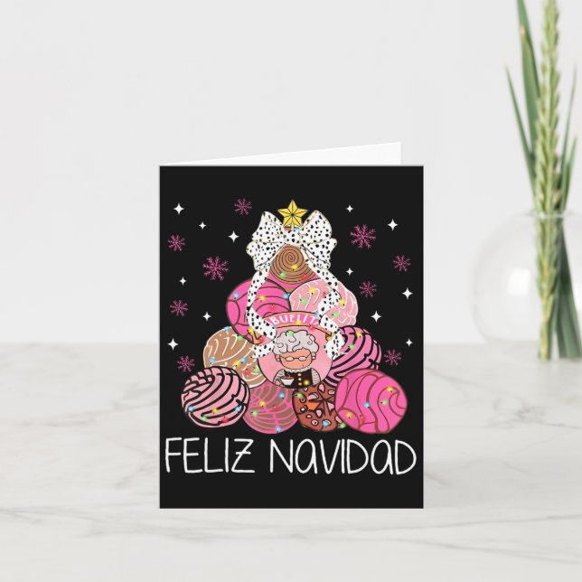 Coquette Tis The Season Mexican Pan Dulce Christma Card (Front)