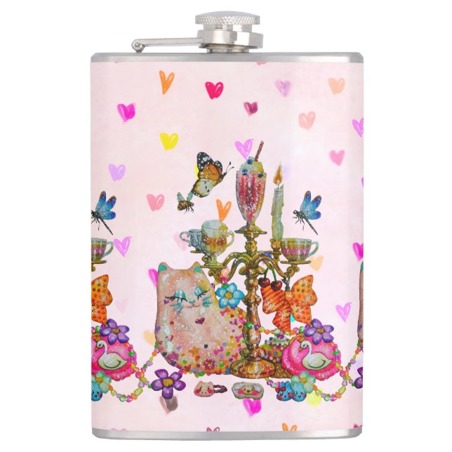 Coquette Water Bottle Flask (Front)