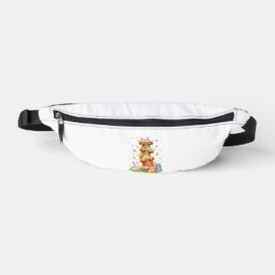 Coquette Western Highland Cow Easter Eggs Cute Bun Fanny Pack