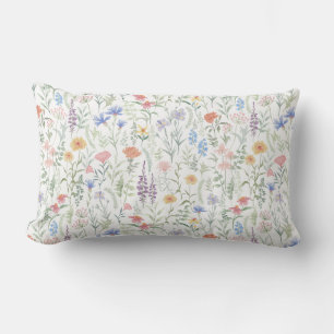 Coquette Wildflower Meadow Lumbar Pillow