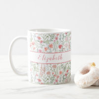 Coquette Wildflower Meadow Personalised Pink
