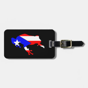Puerto Rico Resiste Boricua Flag Se Levanta Luggage Tags Bag Travel Labels For Baggage Suitcase