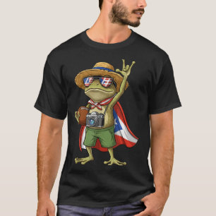 Coqui frog puerto rico flag puerto rican football T-Shirt