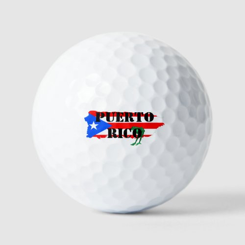 Coqui Puerto Rico Island Golf Ball 