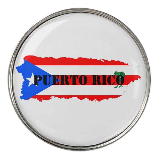 Coqui Puerto Rico Island Golf Ball Markers  (Front)