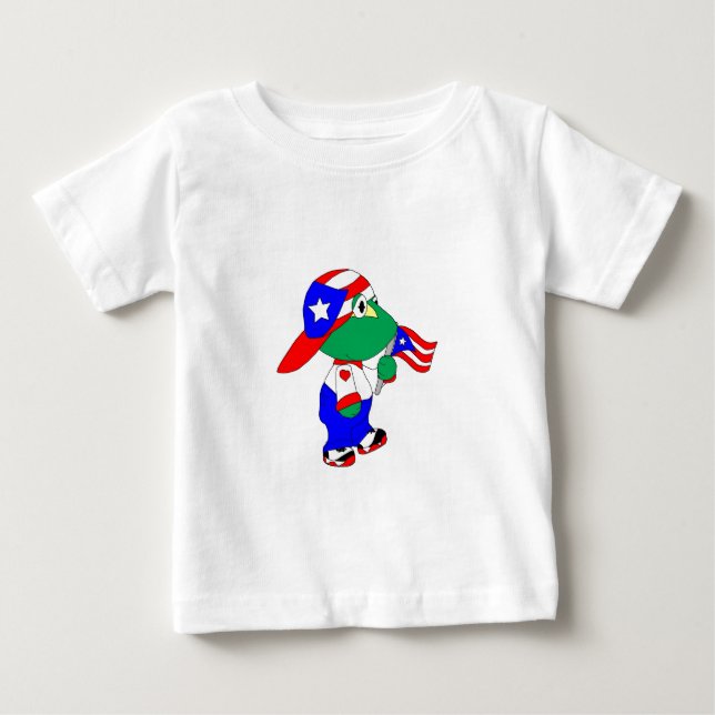 Coqui Puerto Rico Pride Baby T-Shirt (Front)