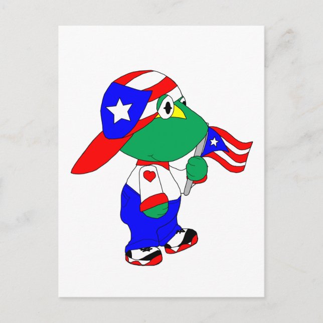 Coqui Puerto Rico Pride Postcard (Front)