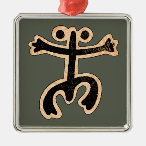 Coqui Taino Metal Ornament