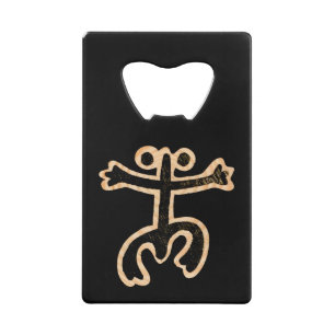 Coqui Taino on Wood  Credit Card Bottle Opener