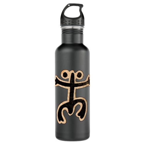 Coqui Taino on Wood Stainless Steel Water Bottle