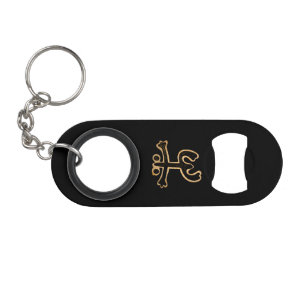 Coqui Taino Puerto Rican Flag  Keychain Bottle Opener