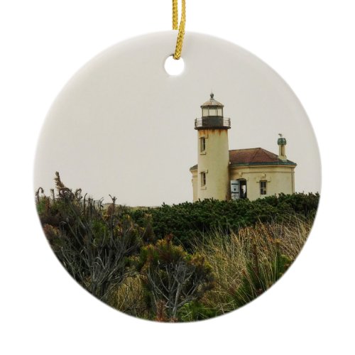 Coquille River Lighthouse, OR Ceramic Ornament