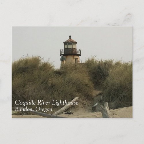 Coquille River Lighthouse OR Postcard