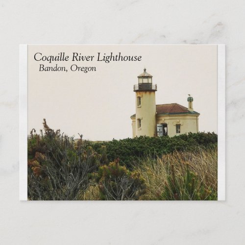 Coquille River Lighthouse OR Postcard