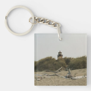 Coquille River Lighthouse, Oregon Keychain