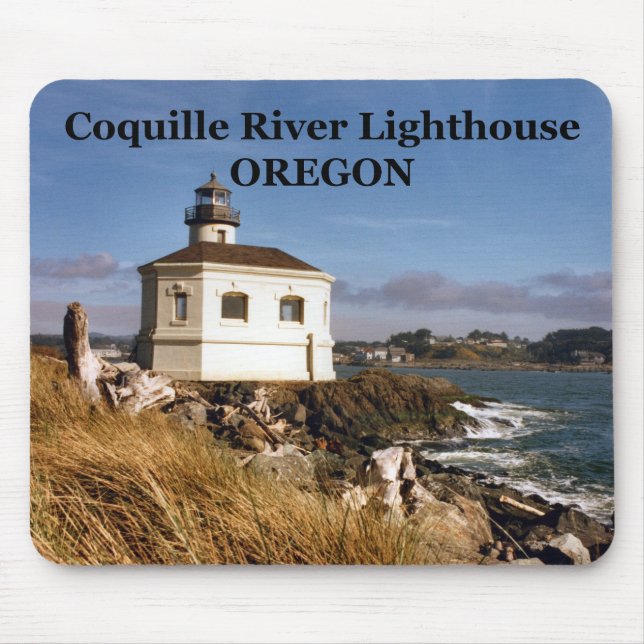 Coquille River Lighthouse, Oregon Mousepad (Front)