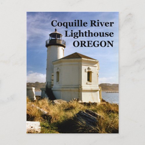 Coquille River Lighthouse Oregon Postcard