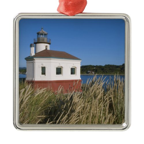 Coquille River lighthouse, Oregon, USA Metal Ornament