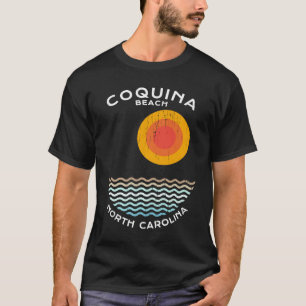 Coquina Beach NC Summertime Vacationing Squiggly W T-Shirt