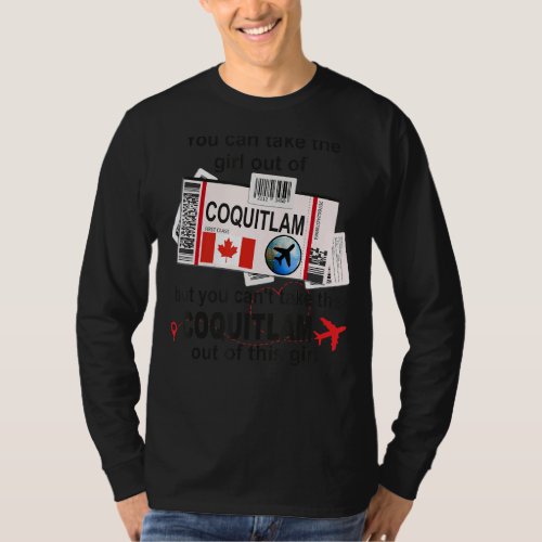 Coquitlam Girl  Coquitlam Boarding Pass  Coquitlam T_Shirt