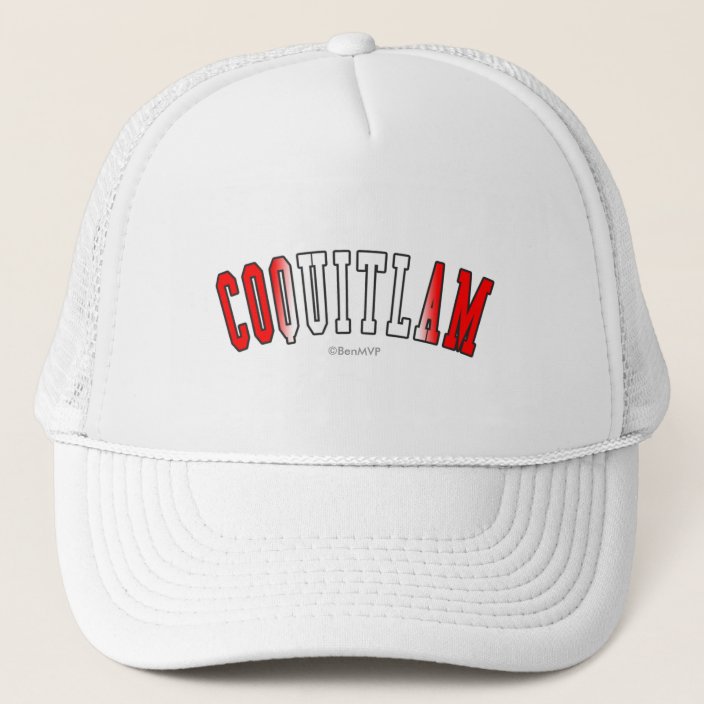 Coquitlam in Canada National Flag Colors Hat