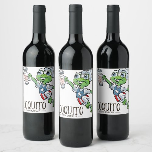 coquito bien puerto rico wine label