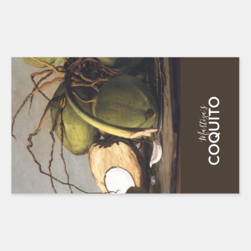 Coquito Coconut Classic Marketing Rectangular Sticker