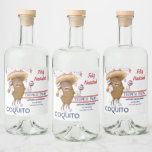 Coquito Coconut Maracas Liquor Bottle Label