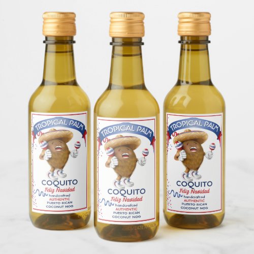 Coquito Coconut Maracas Wine Label