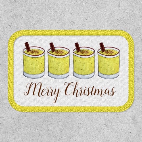 Coquito Puerto Rican Eggnog Drink Merry Christmas Patch