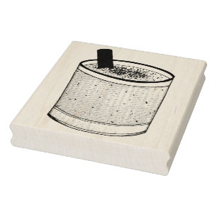 Coquito Puerto Rican Eggnog Drink Merry Christmas Rubber Stamp