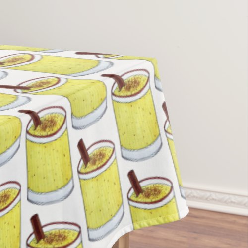 Coquito Puerto Rican Eggnog Rum Christmas Drink Tablecloth