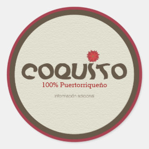Coquito Puertorriqueno: Coquito from Puerto Rico Classic Round Sticker