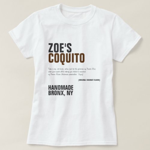 Coquito Rustic Modern Advertising T_Shirt